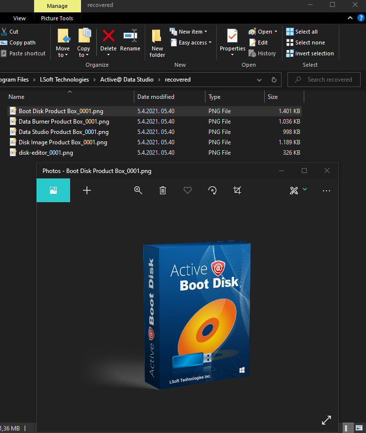 Decrypted files in Explorer