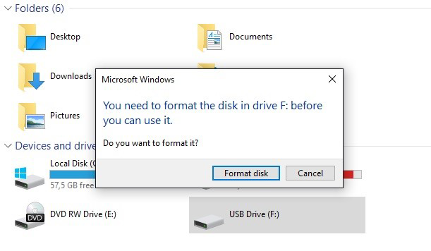 hulkende Ret heltinde How do I format a USB Flash Drive to NTFS file system?