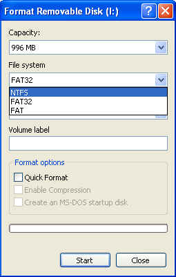 Format disk